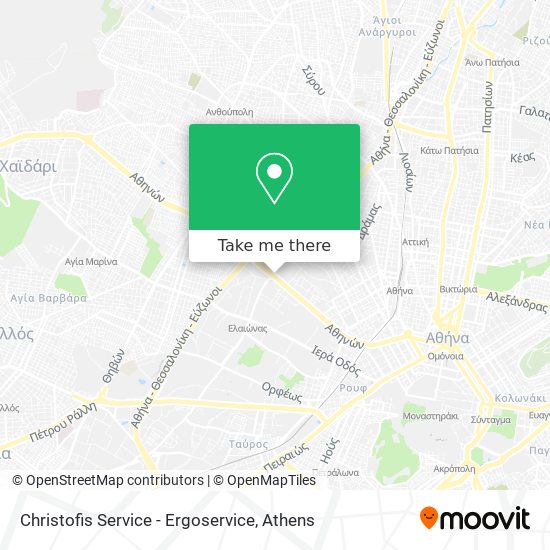 Christofis Service - Ergoservice map