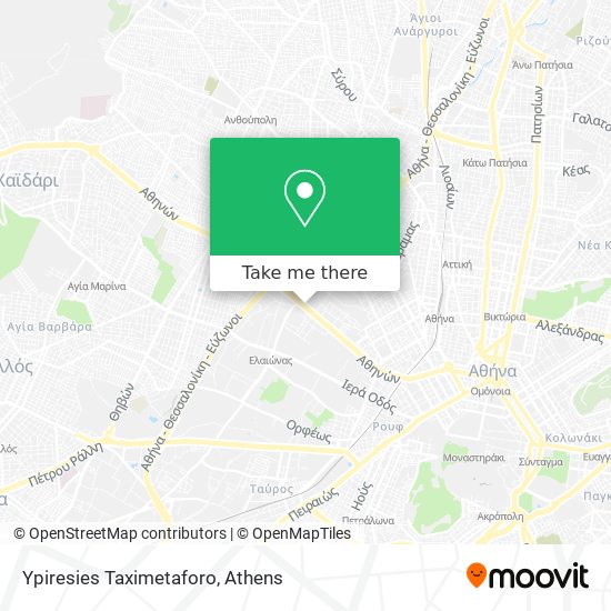 Ypiresies Taximetaforo map