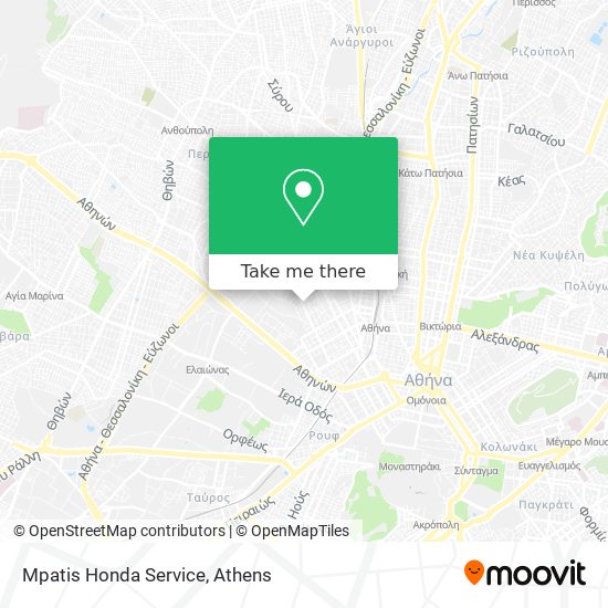 Mpatis Honda Service map