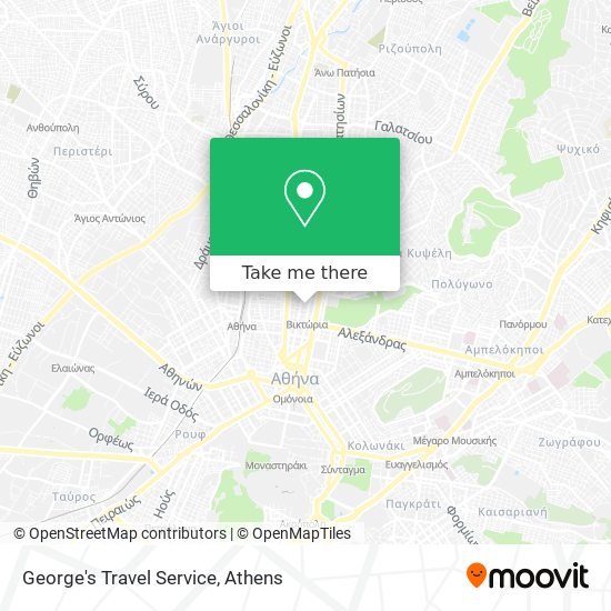 George's Travel Service map