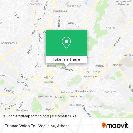 Tripsas Vaios Tou Vasileiou map