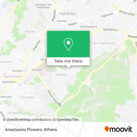 Anastasiou Flowers map