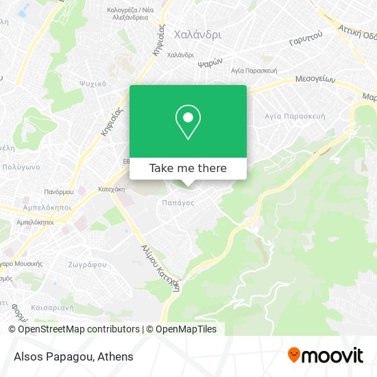 Alsos Papagou map