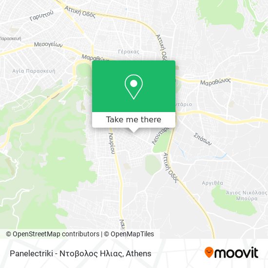 Panelectriki - Ντοβολος Ηλιας map