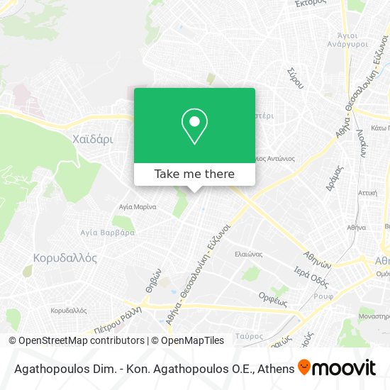 Agathopoulos Dim. - Kon. Agathopoulos O.E. map