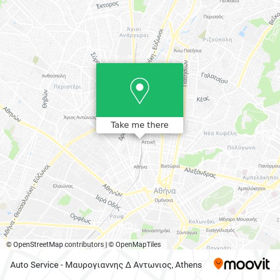 Auto Service - Μαυρογιαννης Δ Αντωνιος map