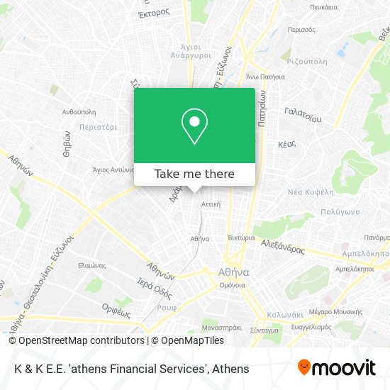 K & K E.E. 'athens Financial Services' map