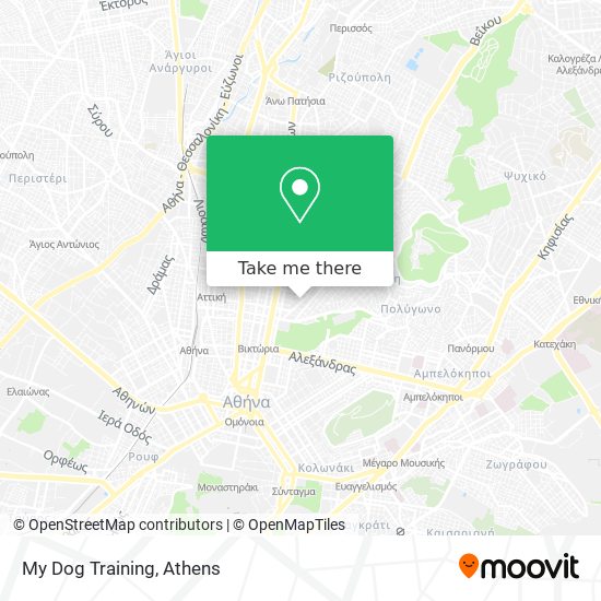 My Dog Training map