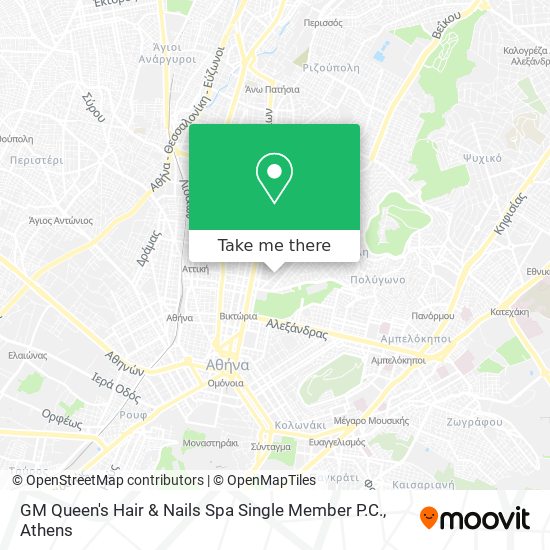 GM Queen's Hair & Nails Spa Single Member P.C. map