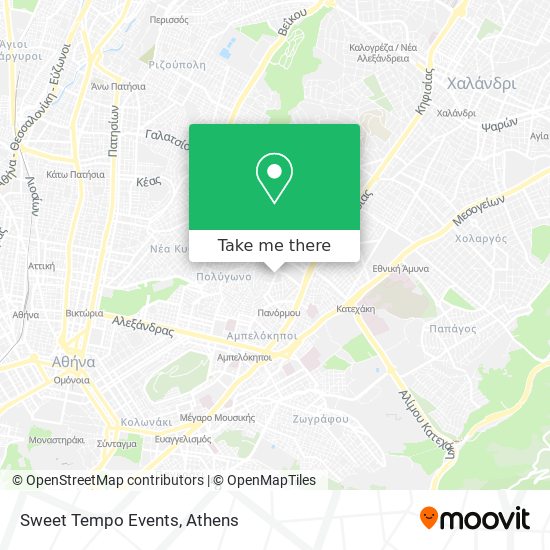 Sweet Tempo Events map