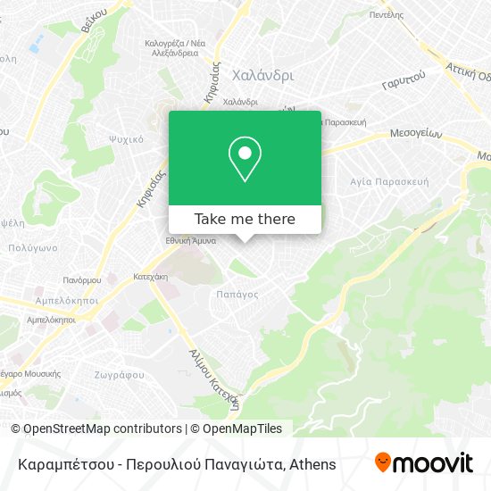 Καραμπέτσου - Περουλιού Παναγιώτα map