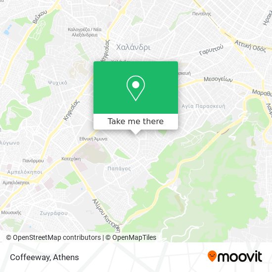 Coffeeway map