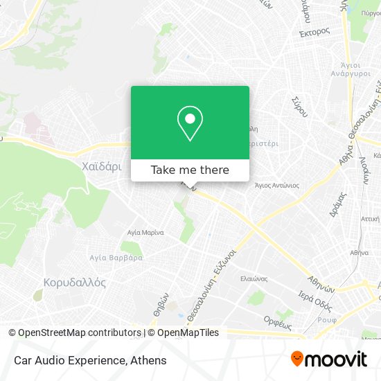 Car Audio Experience map