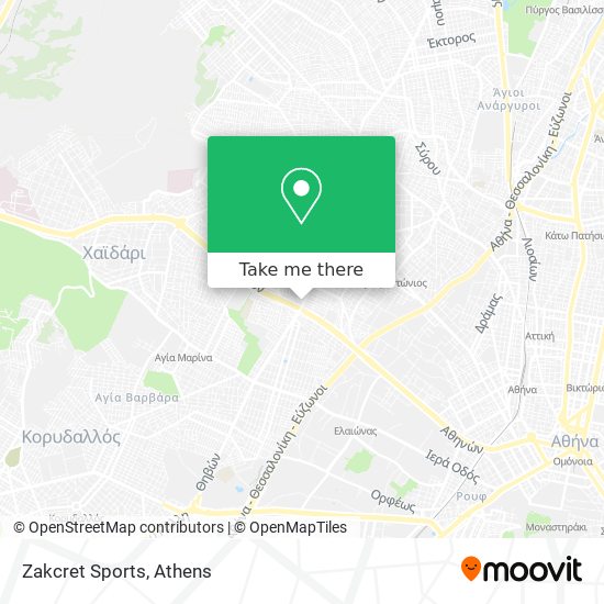 Zakcret Sports map