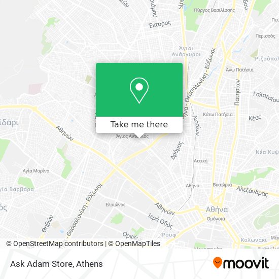 Ask Adam Store map