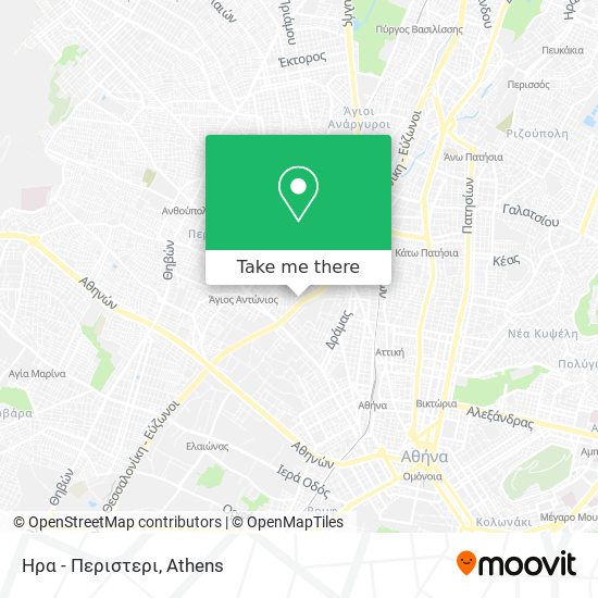Ηρα - Περιστερι map