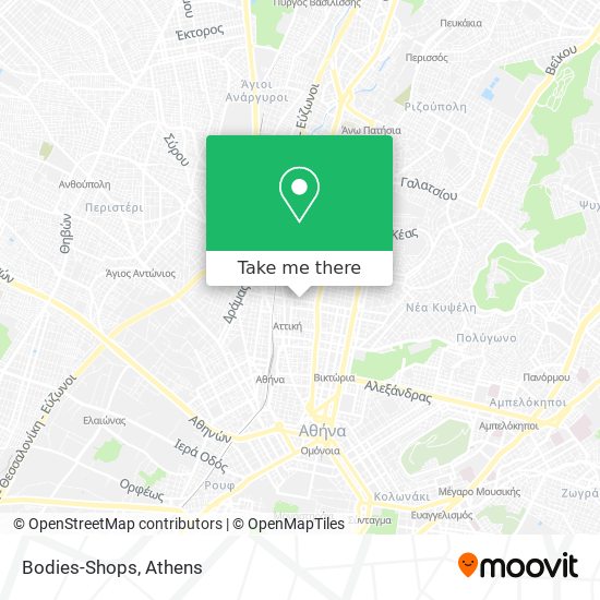 Bodies-Shops map