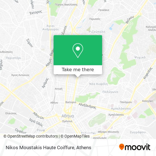 Nikos Moustakis Haute Coiffure map
