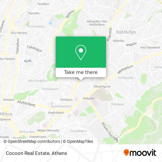 Cocoon Real Estate map