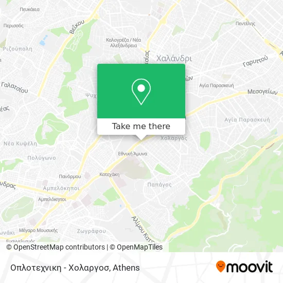 Οπλοτεχνικη - Χολαργοσ map