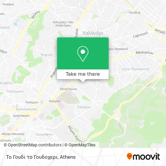 Το Γουδι το Γουδοχερι map