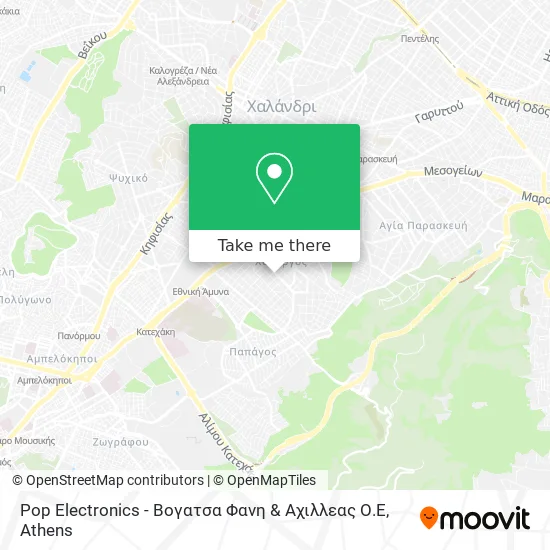 Pop Electronics - Βογατσα Φανη & Αχιλλεας Ο.Ε map