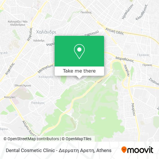 Dental Cosmetic Clinic - Δερματη Αρετη map