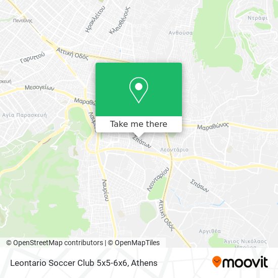 Leontario Soccer Club 5x5-6x6 map