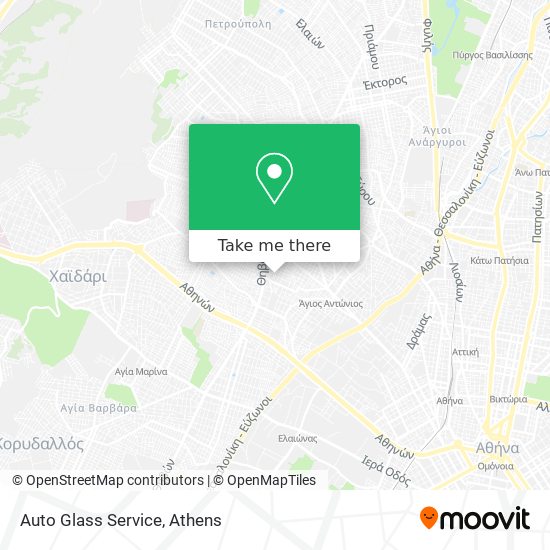 Auto Glass Service map