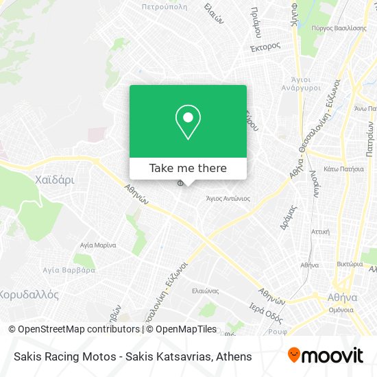 Sakis Racing Motos - Sakis Katsavrias map