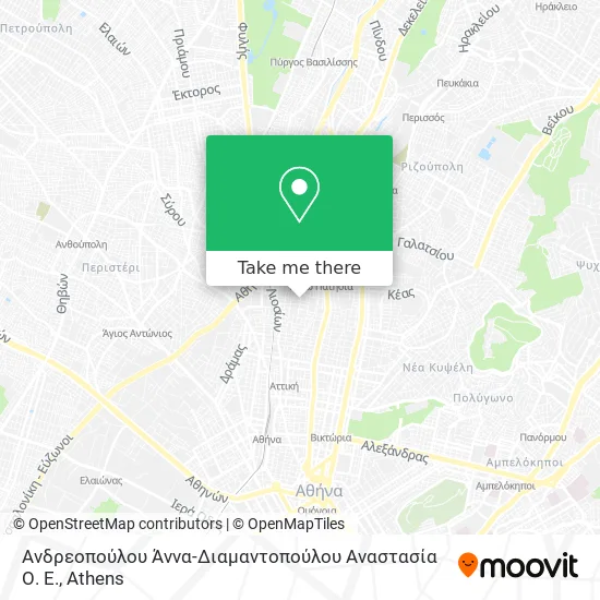 Ανδρεοπούλου Άννα-Διαμαντοπούλου Αναστασία Ο. Ε. map