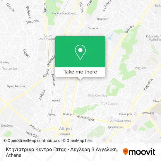 Κτηνιατρικο Κεντρο Γατας - Δεγλερη Β Αγγελικη map