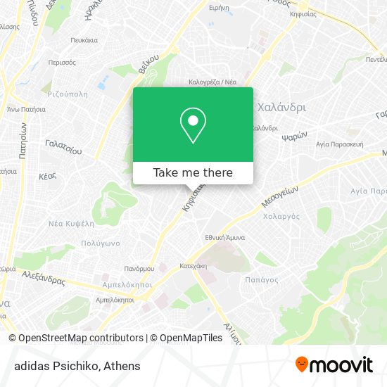 adidas Psichiko map