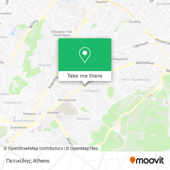 Πετικίδης map