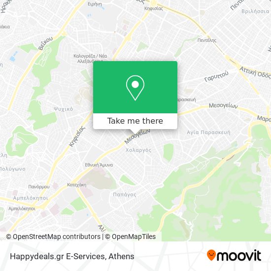 Happydeals.gr E-Services map