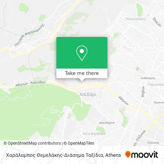 Χαράλαμπος Θεμελάκης-Διάσημα Ταξίδια map