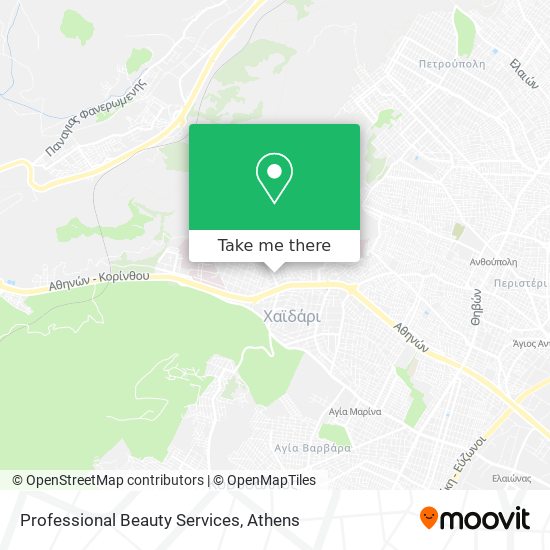 Professional Beauty Services map