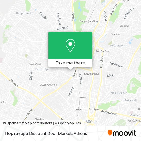 Πορταγορα Discount Door Market map