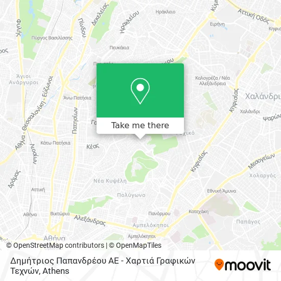 Δημήτριος Παπανδρέου ΑΕ - Χαρτιά Γραφικών Τεχνών map