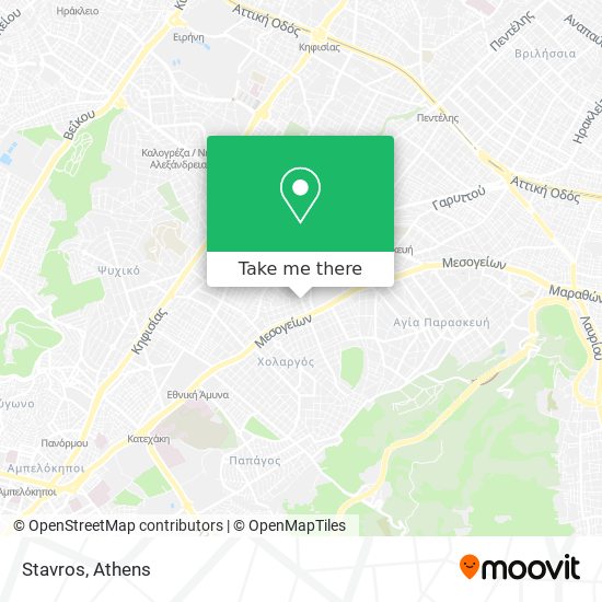 Stavros map