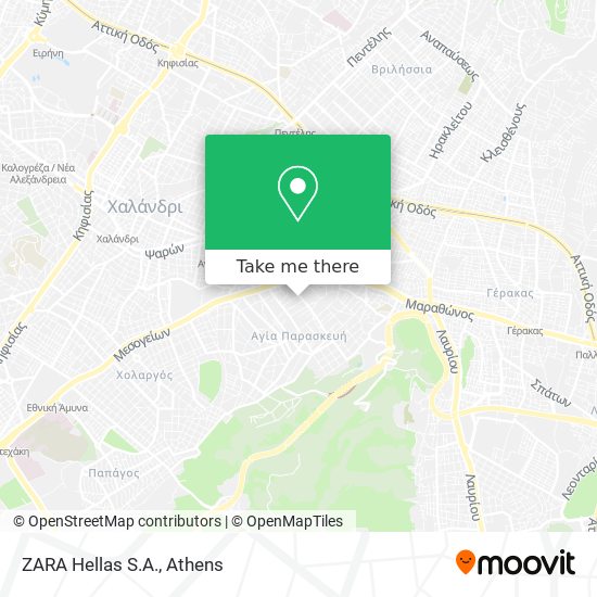 ZARA Hellas S.A. map