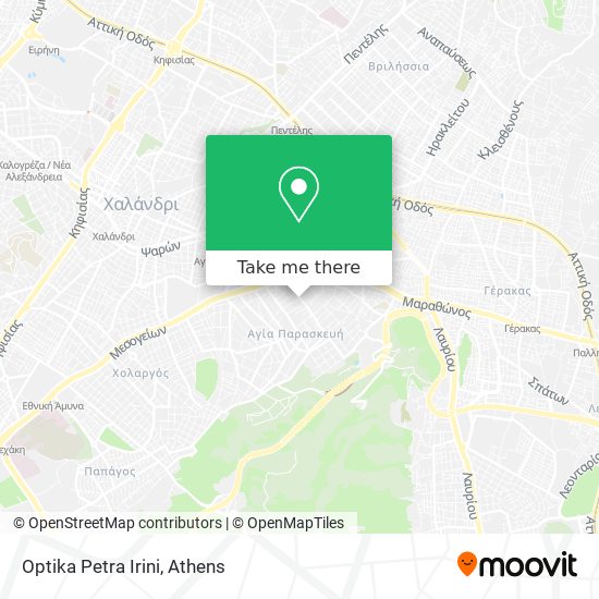 Optika Petra Irini map