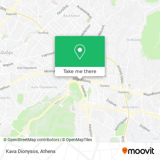 Kava Dionysos map