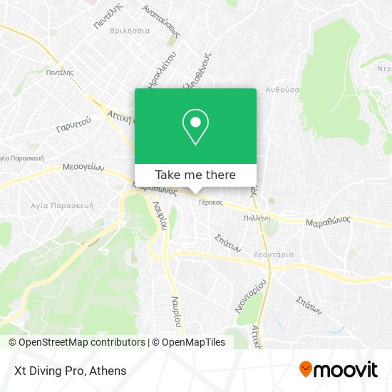 Xt Diving Pro map