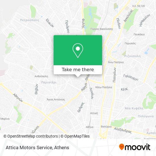 Attica Motors Service map