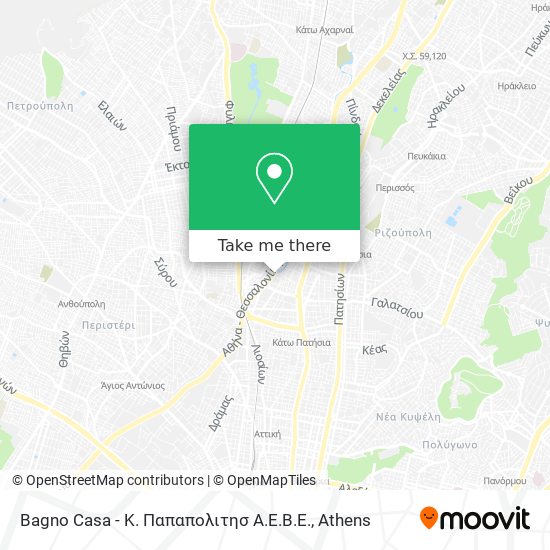 Bagno Casa - Κ. Παπαπολιτησ Α.Ε.Β.Ε. map