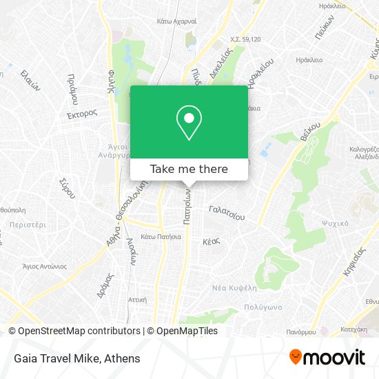 Gaia Travel Mike map