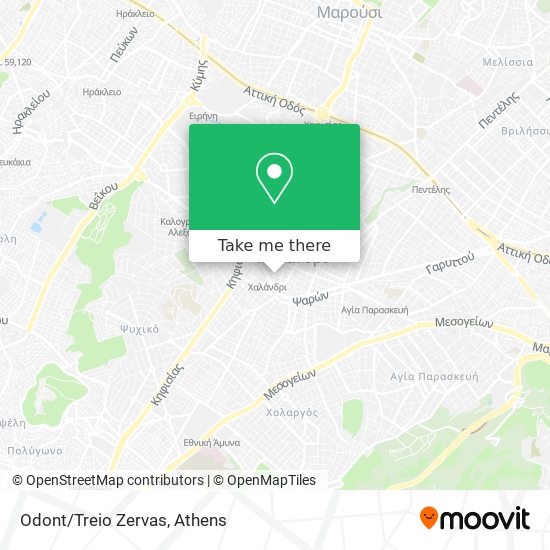 Odont/Treio Zervas map
