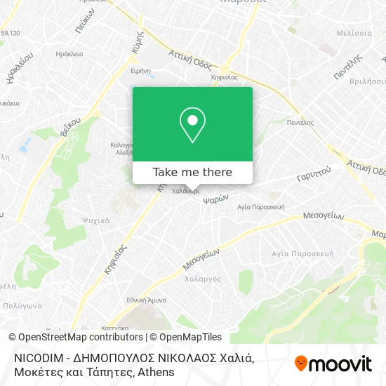NICODIM - ΔΗΜΟΠΟΥΛΟΣ ΝΙΚΟΛΑΟΣ Χαλιά, Μοκέτες και Τάπητες map