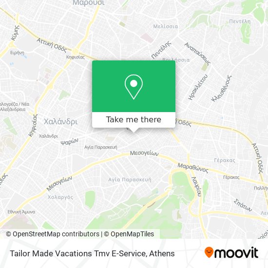 Tailor Made Vacations Tmv E-Service map